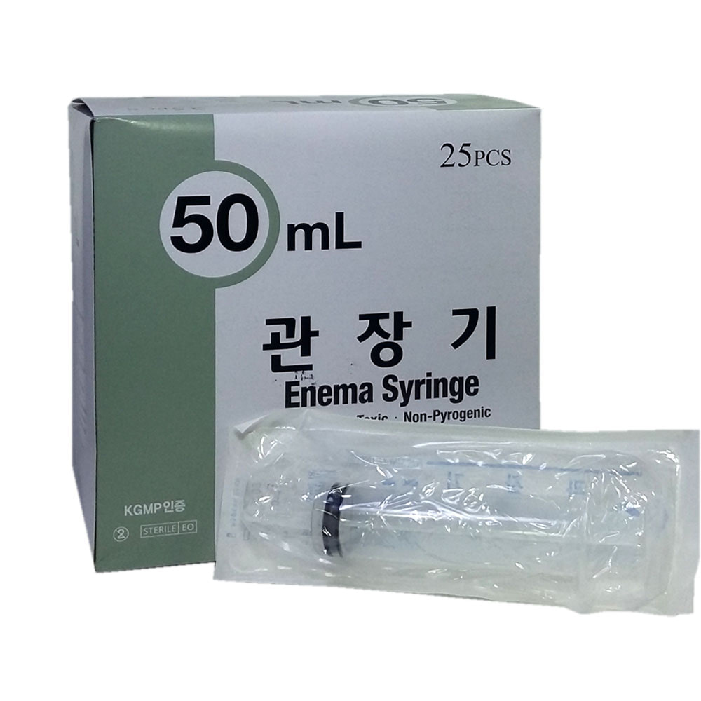 한국백신 관장용주사기 50ml 25개입
